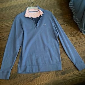 Vineyard Vines 1/4 zip 100% cotton sweatshirt pullover